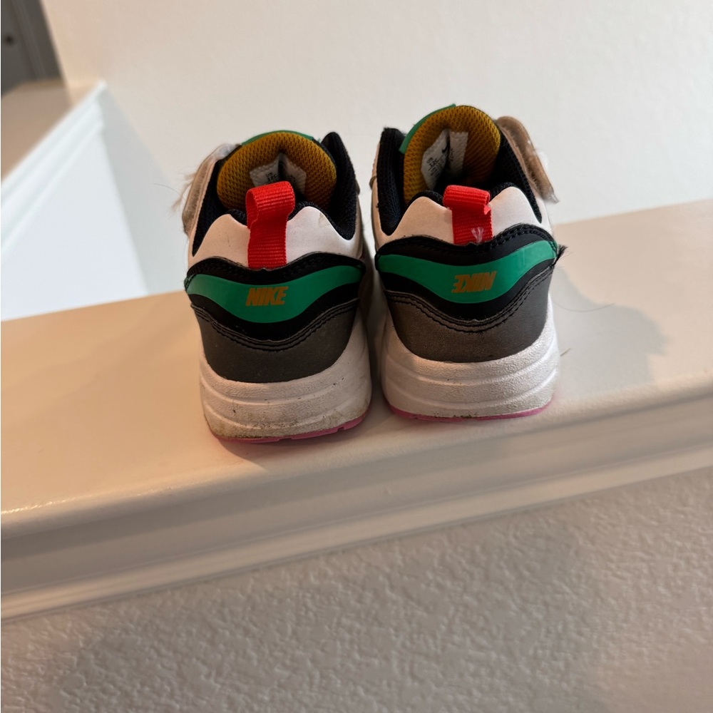 Nike Kids Sneakers in Brown, Green, and Pink - Picture 4 of 5